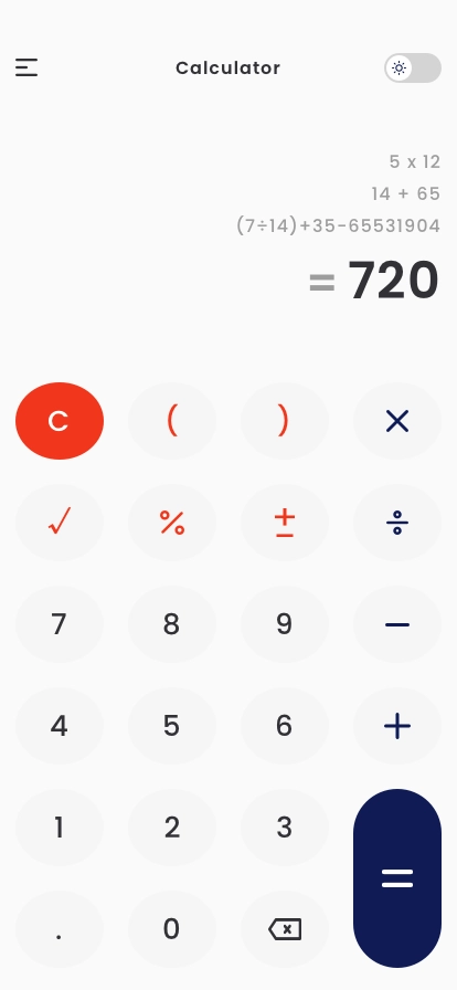 Calculator Mobile App UI Kit - Screenshot 2