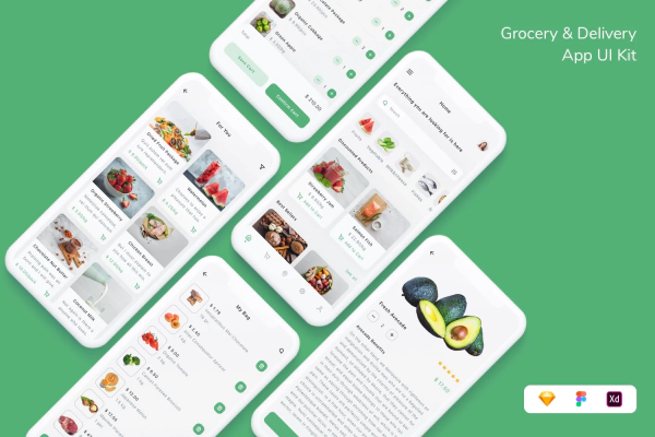 Grocery & Delivery App UI Kit