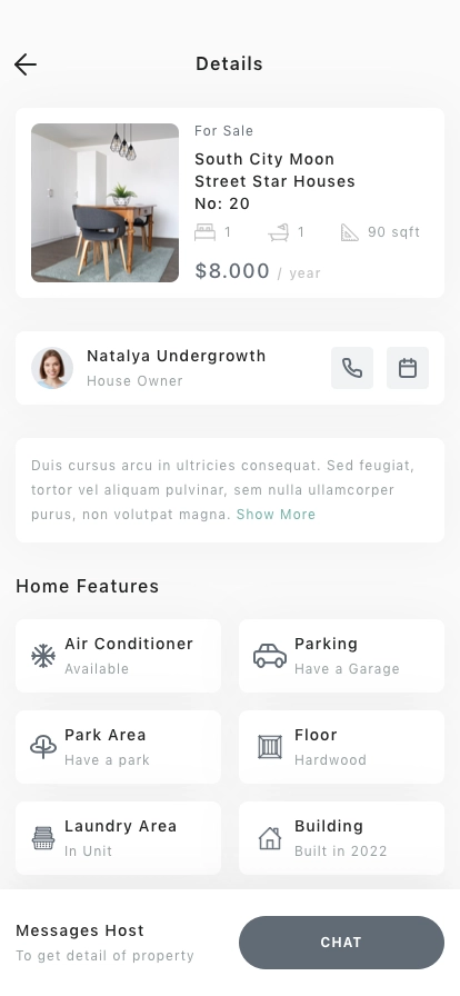 AI Rent Property Mobile App UI Kit - Screenshot 3