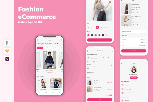Fashion eCommerce Mobile App UI Kit