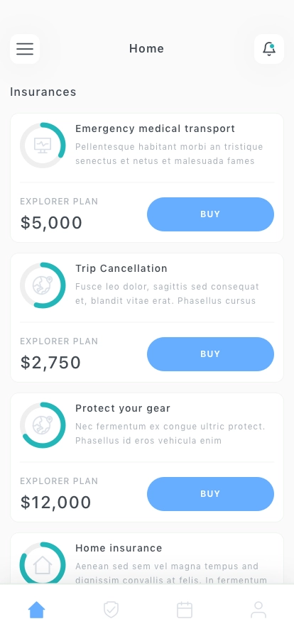 Policy Planner Mobile App UI Kit - Screenshot 5