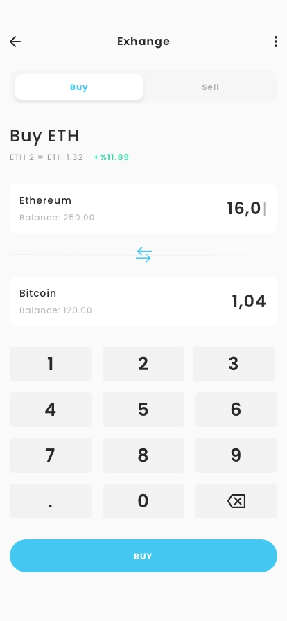Cryptocurrency & Token Wallet App UI Kit - Screenshot 5