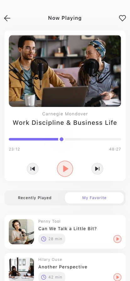 Podcast Mobile App UI Kit - Screenshot 4