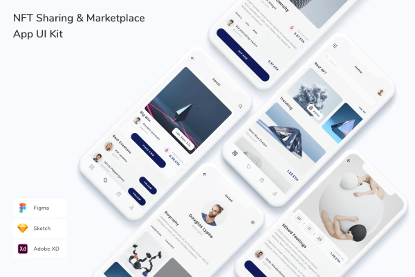 NFT Sharing & Marketplace App UI Kit