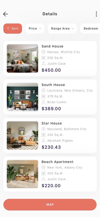 Real Estate Mobile App UI Kit - Screenshot 2