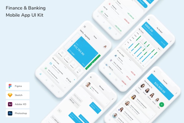 Finance & Banking Mobile App UI Kit