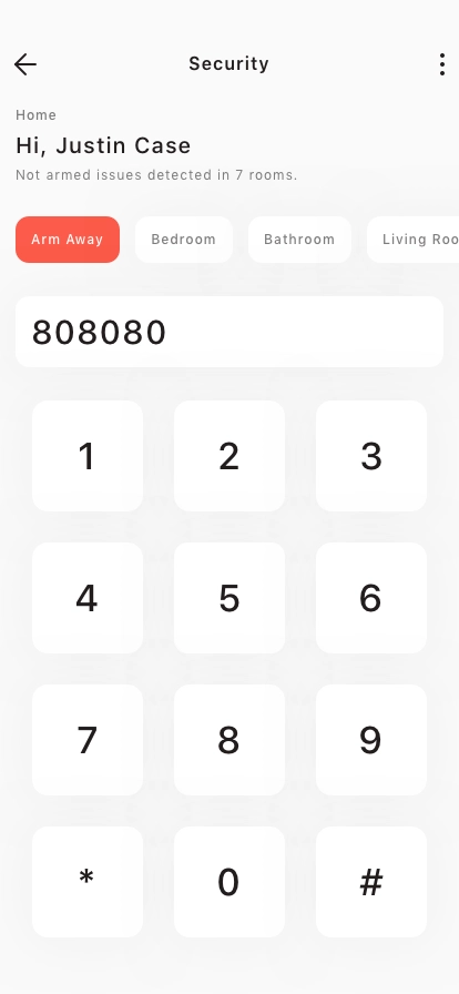 Smart Home Security Mobile App UI Kit - Screenshot 3