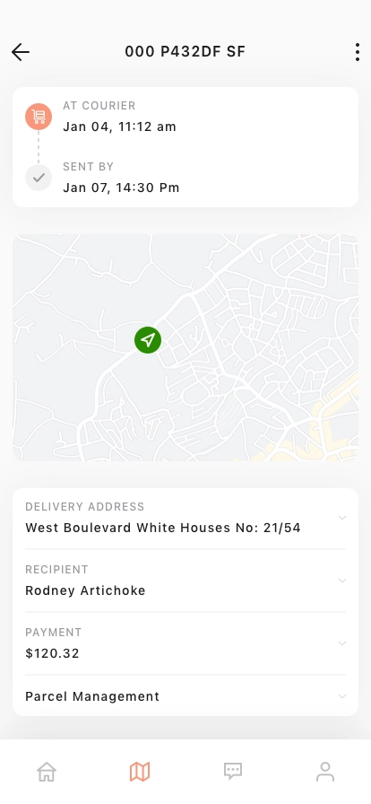 Parcel Tracking Mobile App UI Kit - Screenshot 2