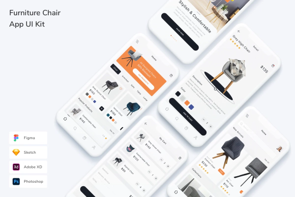 Furniture Chair App UI Kit