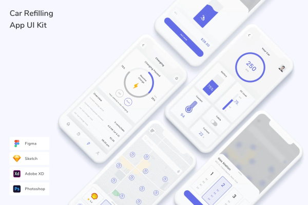 Car Refilling App UI Kit