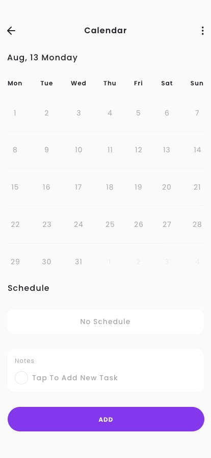 Calendar & Schedule App UI Kit - Screenshot 4