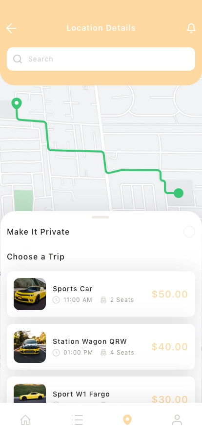 Ride Sharing Mobile App UI Kit - Screenshot 2