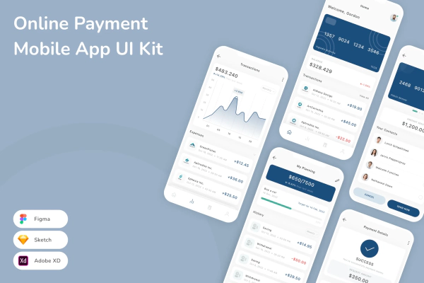 Online Payment Mobile App UI Kit