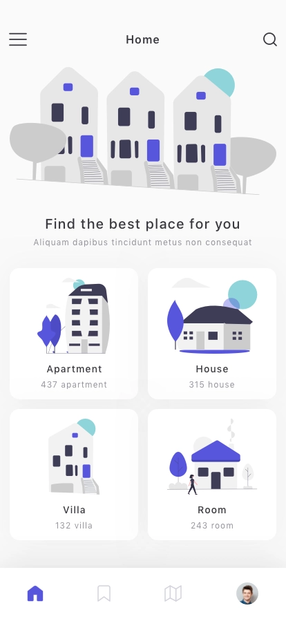 Property Listing Mobile App UI Kit - Screenshot 1