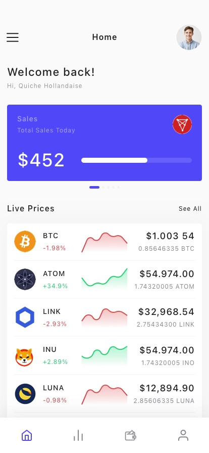 CryptoCurrency App UI Kit - Screenshot 3