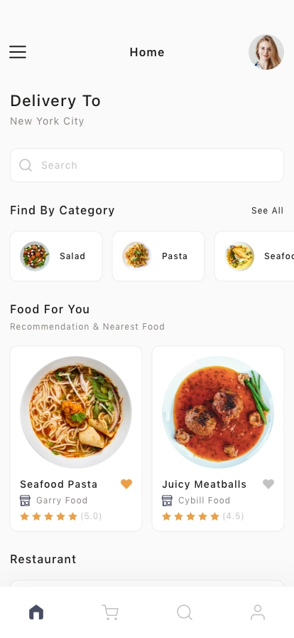 Food Delivery Mobile App UI Kit - Screenshot 1