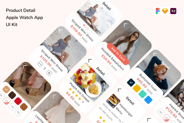 Product Detail Apple Watch App UI Kit