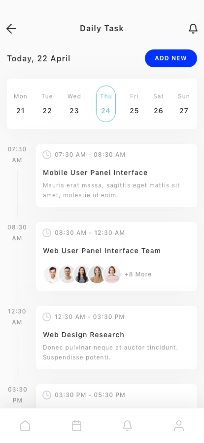 Task Management App UI Kit - Screenshot 4
