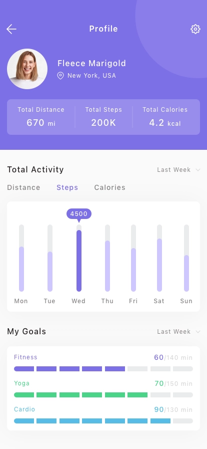 Workout Partners Finder Mobile App UI Kit - Screenshot 5
