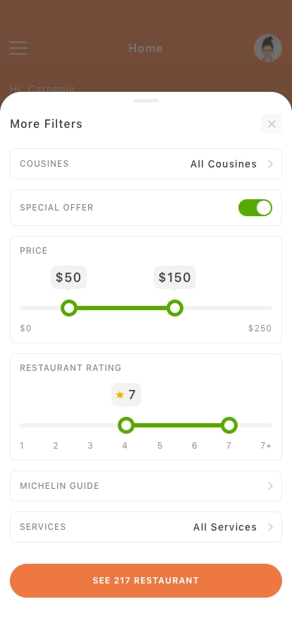 Restaurant Finder App UI Kit - Screenshot 2
