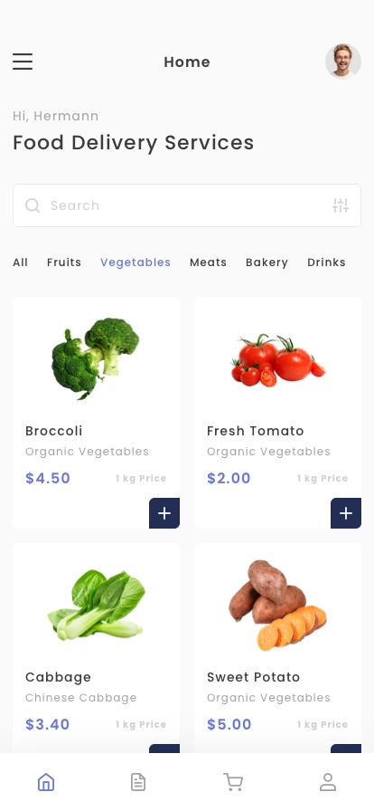 Grocery Store Mobile App UI Kit - Screenshot 1