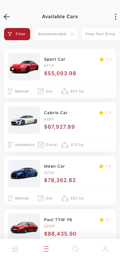 Car Marketplace Mobile App UI Kit - Screenshot 3