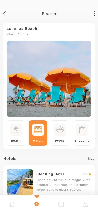 Travel & Attractions Mobile App UI Kit - Screenshot 2