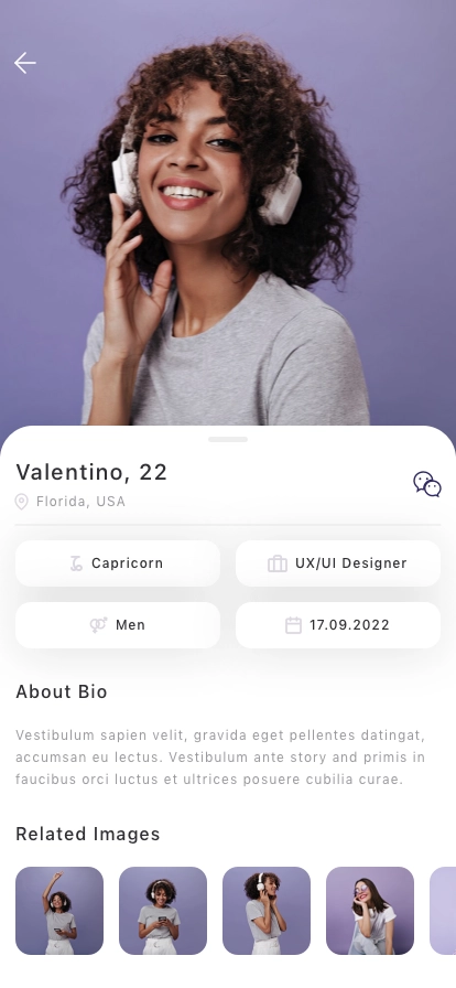 Social Media & Dating Mobile App UI Kit - Screenshot 4