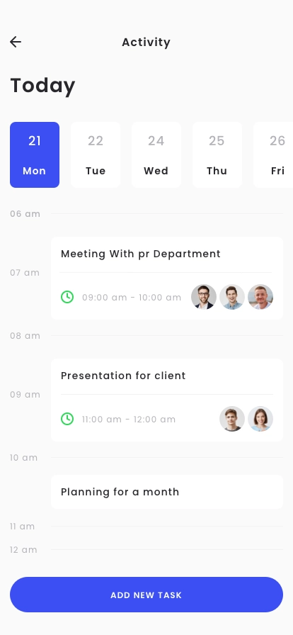 Work & Task Planner App UI Kit - Screenshot 4
