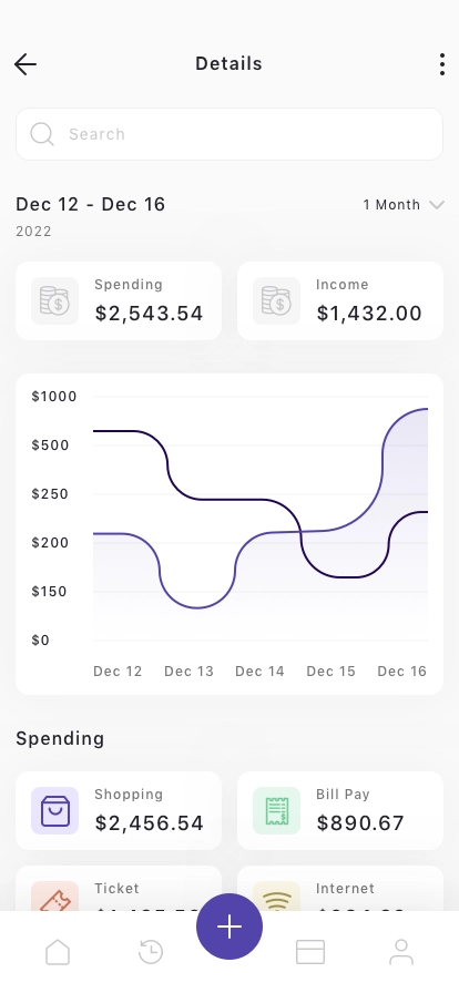 Finance & Wallet Mobile App UI Kit - Screenshot 4