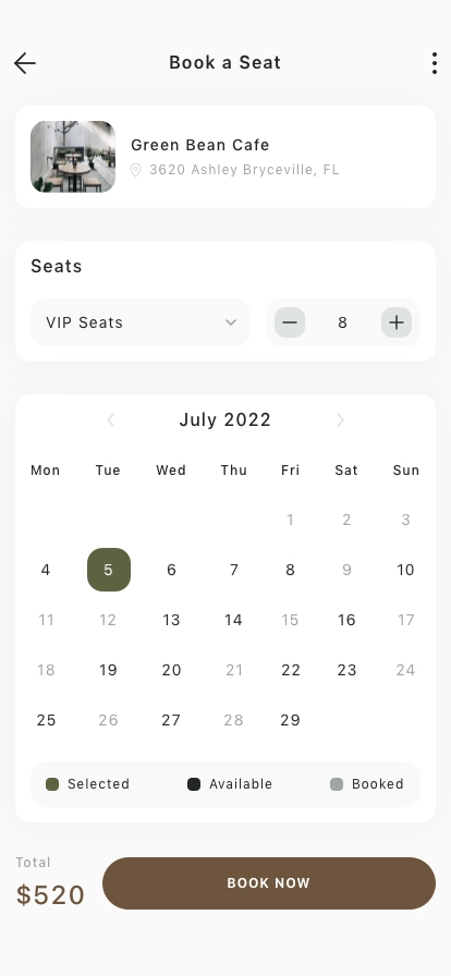 Finder Cafe Mobile App UI Kit - Screenshot 5