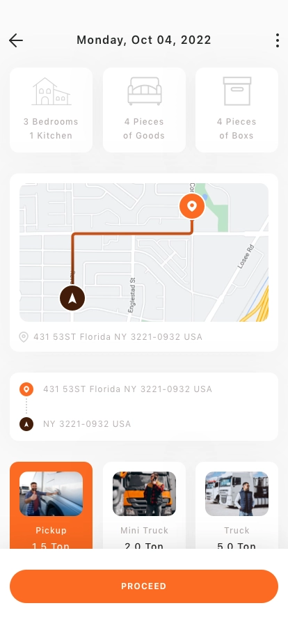 Shifting Service Mobile App UI Kit - Screenshot 3