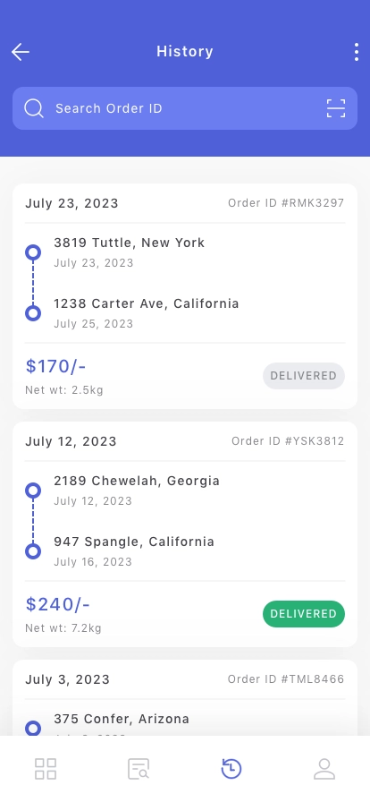 Shipping Service Mobile App UI Kit - Screenshot 5
