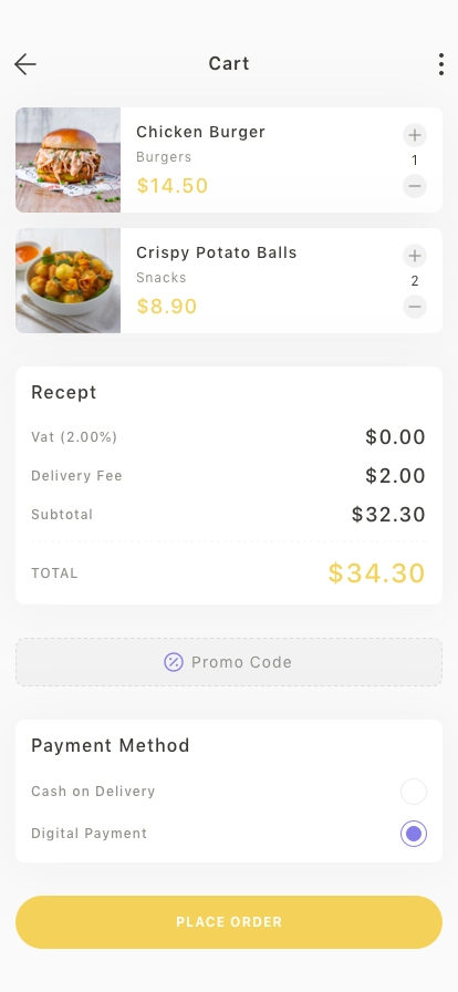 Food Delivery App UI Kit - Screenshot 4