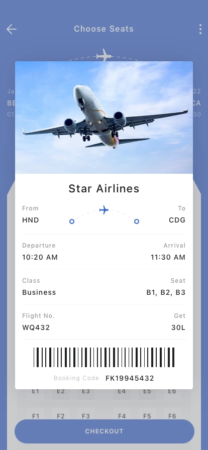 Flight Booking App UI Kit - Screenshot 5