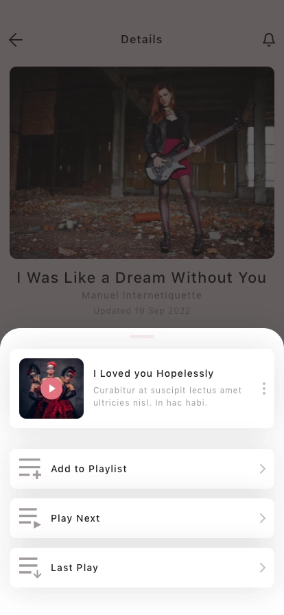 Music Streaming Mobile App UI Kit - Screenshot 4