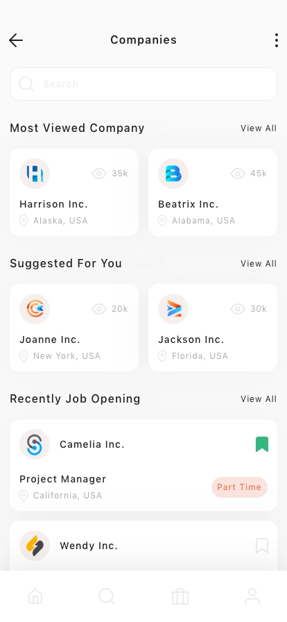 Job Finding Mobile App UI Kit - Screenshot 2