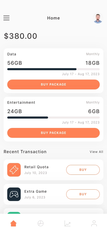 Internet Provider Mobile App UI Kit - Screenshot 4