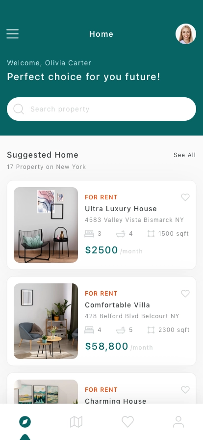 Rent Property Mobile App UI Kit - Screenshot 1