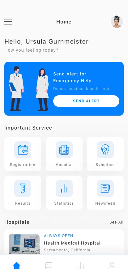 Medical & Doctor Mobile App UI Kit - Screenshot 1