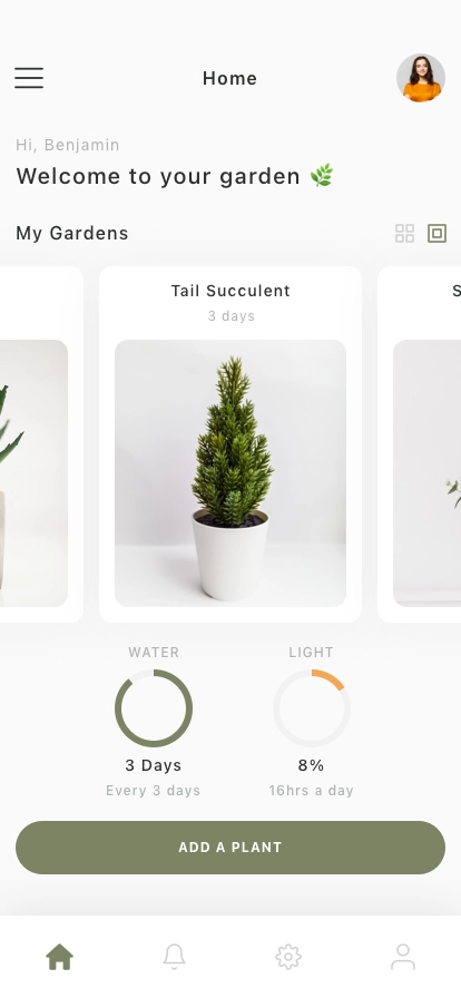 Smart Garden Management Mobile App UI Kit - Screenshot 1