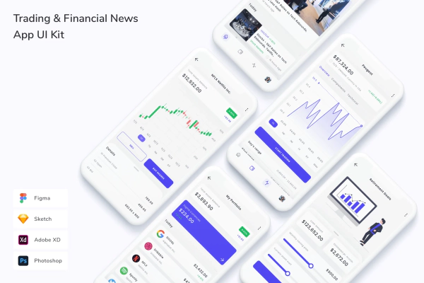 Trading & Financial News App UI Kit