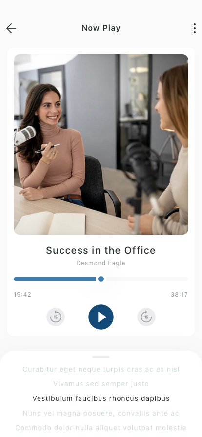 Audio & Podcast Mobile App UI Kit - Screenshot 4