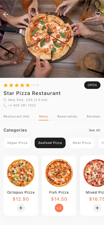 Pizza Delivery Mobile App UI Kit - Screenshot 4
