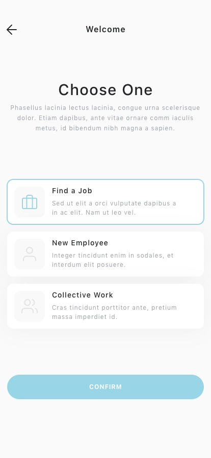 Job Finder Mobile App UI Kit - Screenshot 1