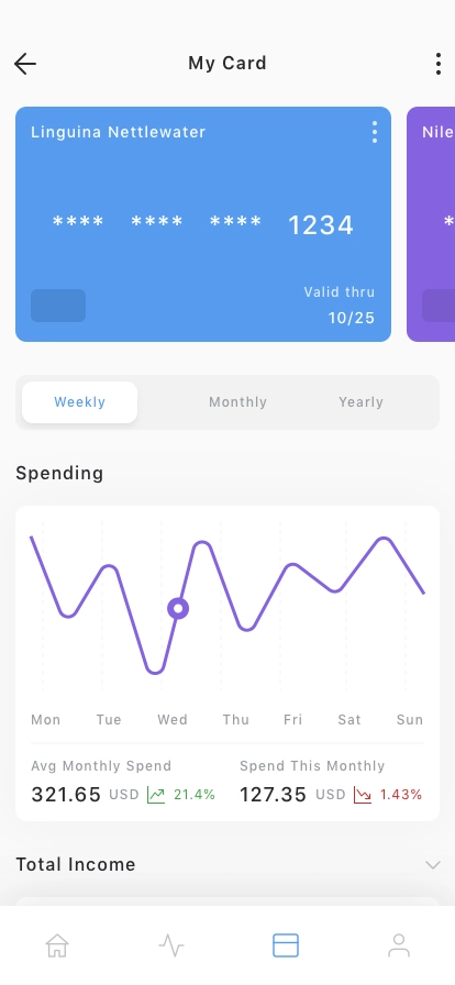 Banking & Wallet Mobile App UI Kit - Screenshot 2