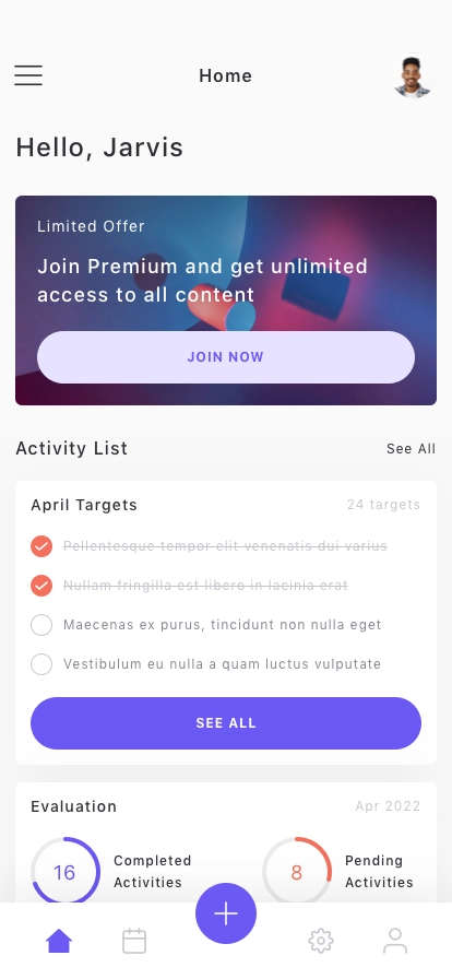 Task Management App UI Kit - Screenshot 1