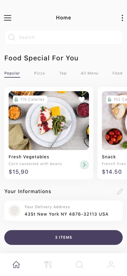 Food Shop Mobile App UI Kit - Screenshot 1