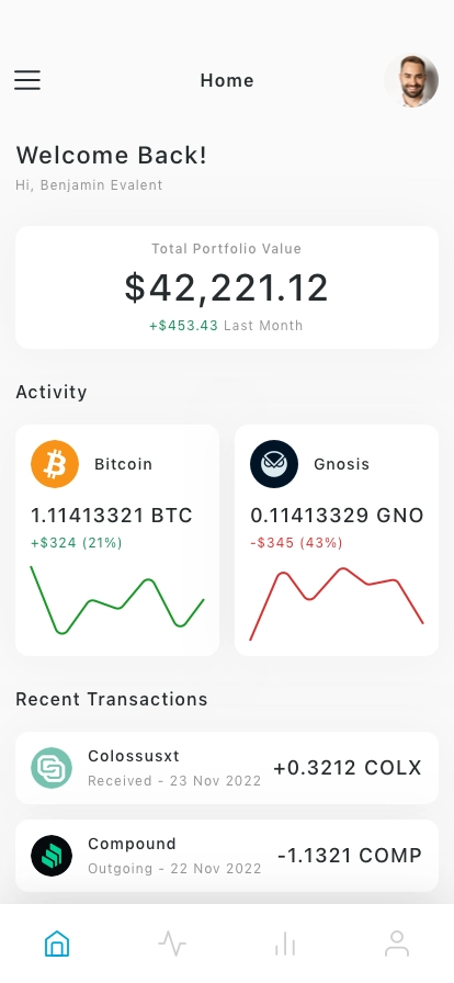 Crypto Mobile App UI Kit - Screenshot 1