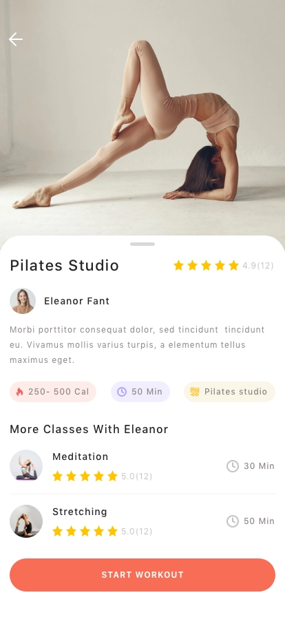 Fitness & Workout App UI Kit - Screenshot 4